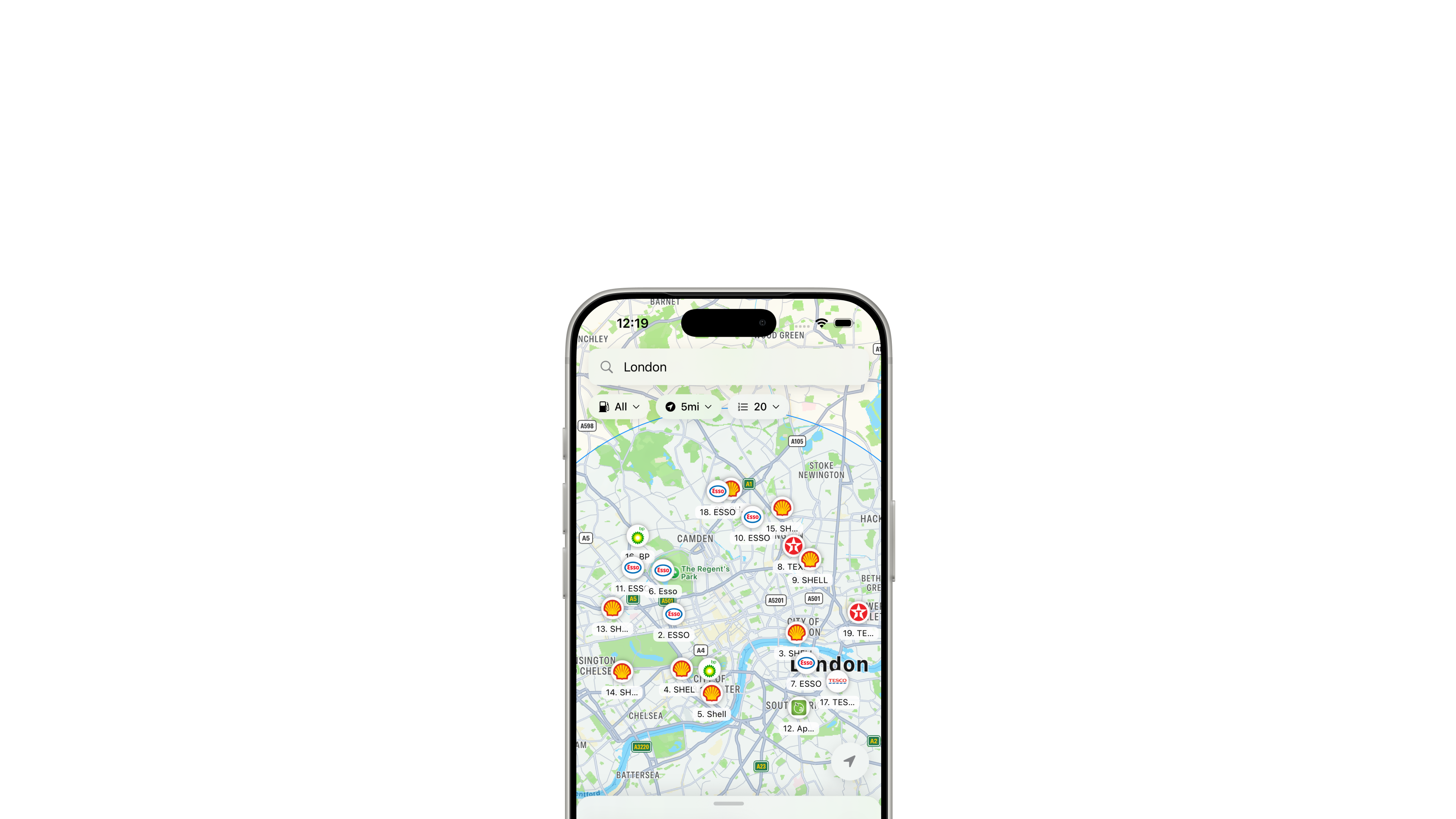 Interactive Map View illustration