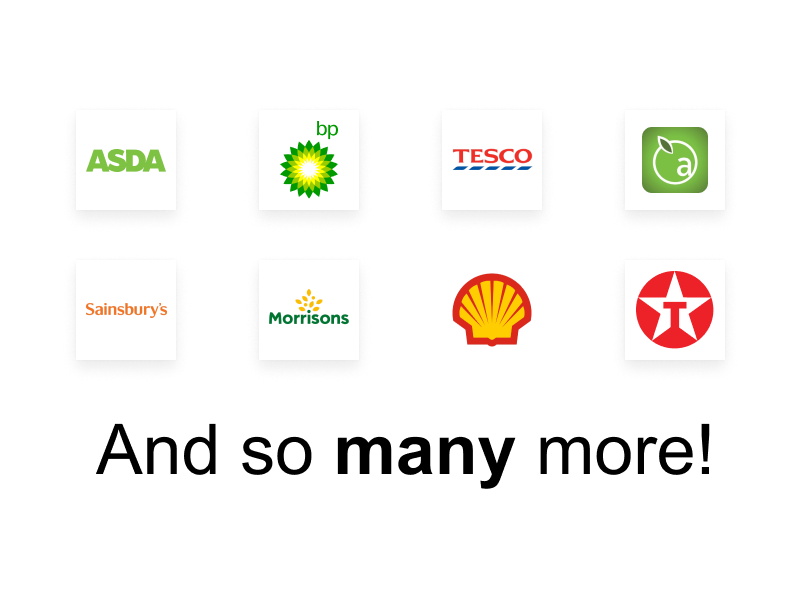 14+ UK Fuel Retailers illustration